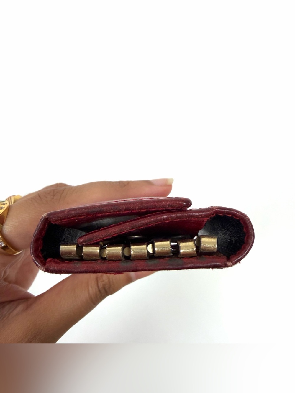 Authentic Ferragamo Red Leather Keychain Wallet - Picture 10 of 11